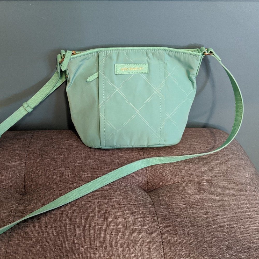 Vera Bradley Preppy Poly Crossbody MINT